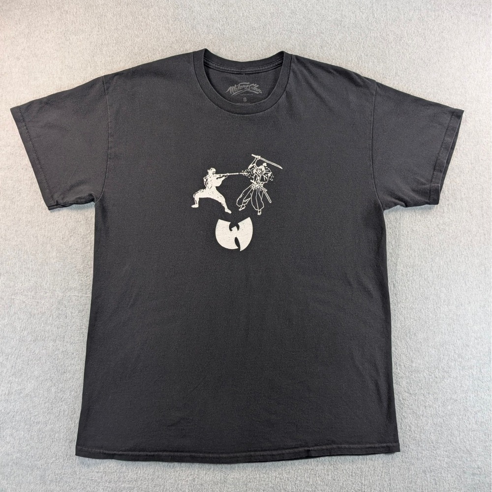 Wu-Tang Clan Protect Ya Neck Self Defense T-Shirt Mens Small Black S (M) 21.5x28